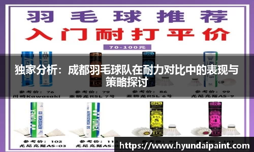 独家分析:成都羽毛球队在耐力对比中的表现与策略探讨